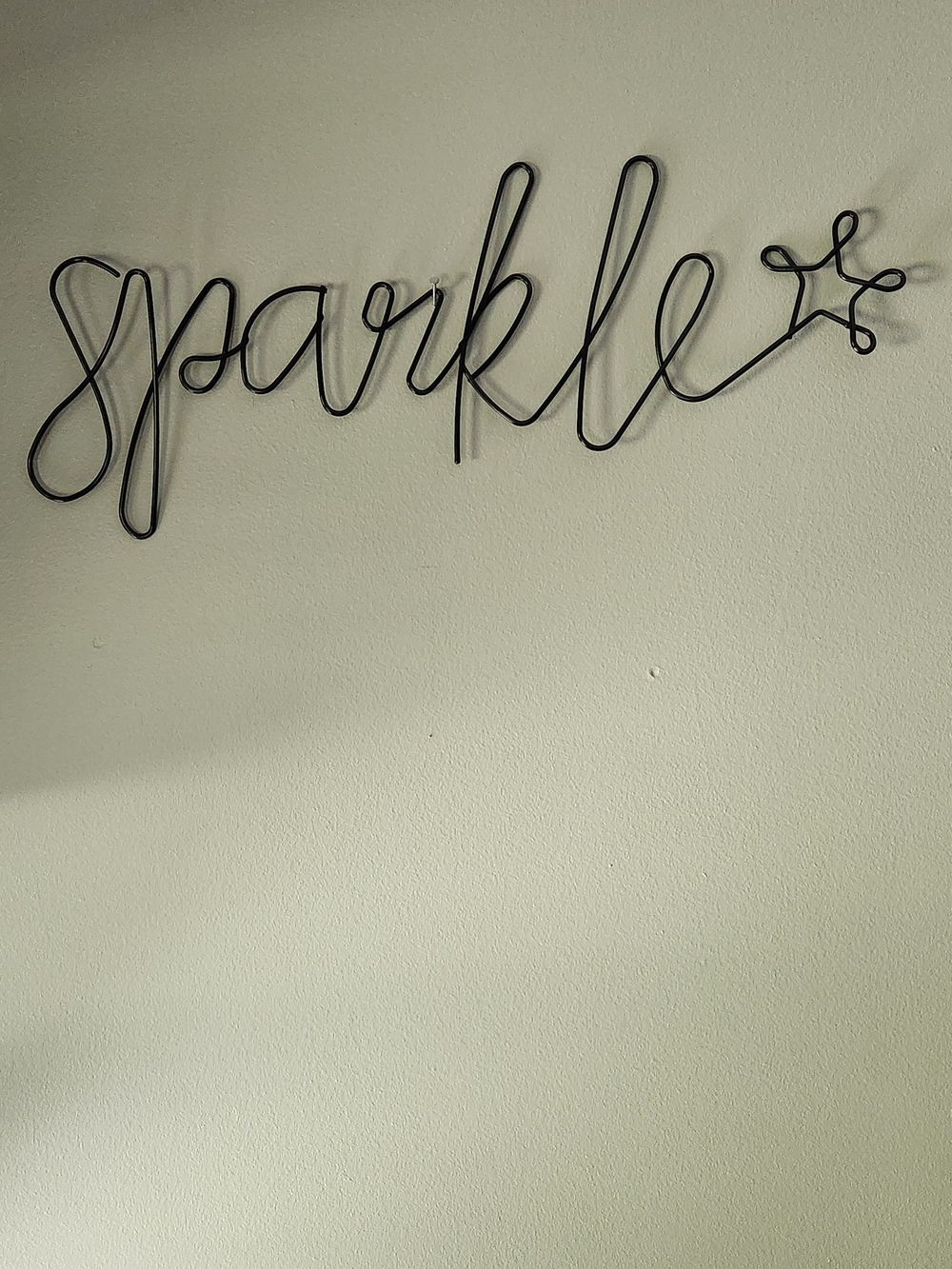 NEW Black Metal Word Wall Art Sign Indoor or Outdoor Sparkle Phrase Accent Decor
